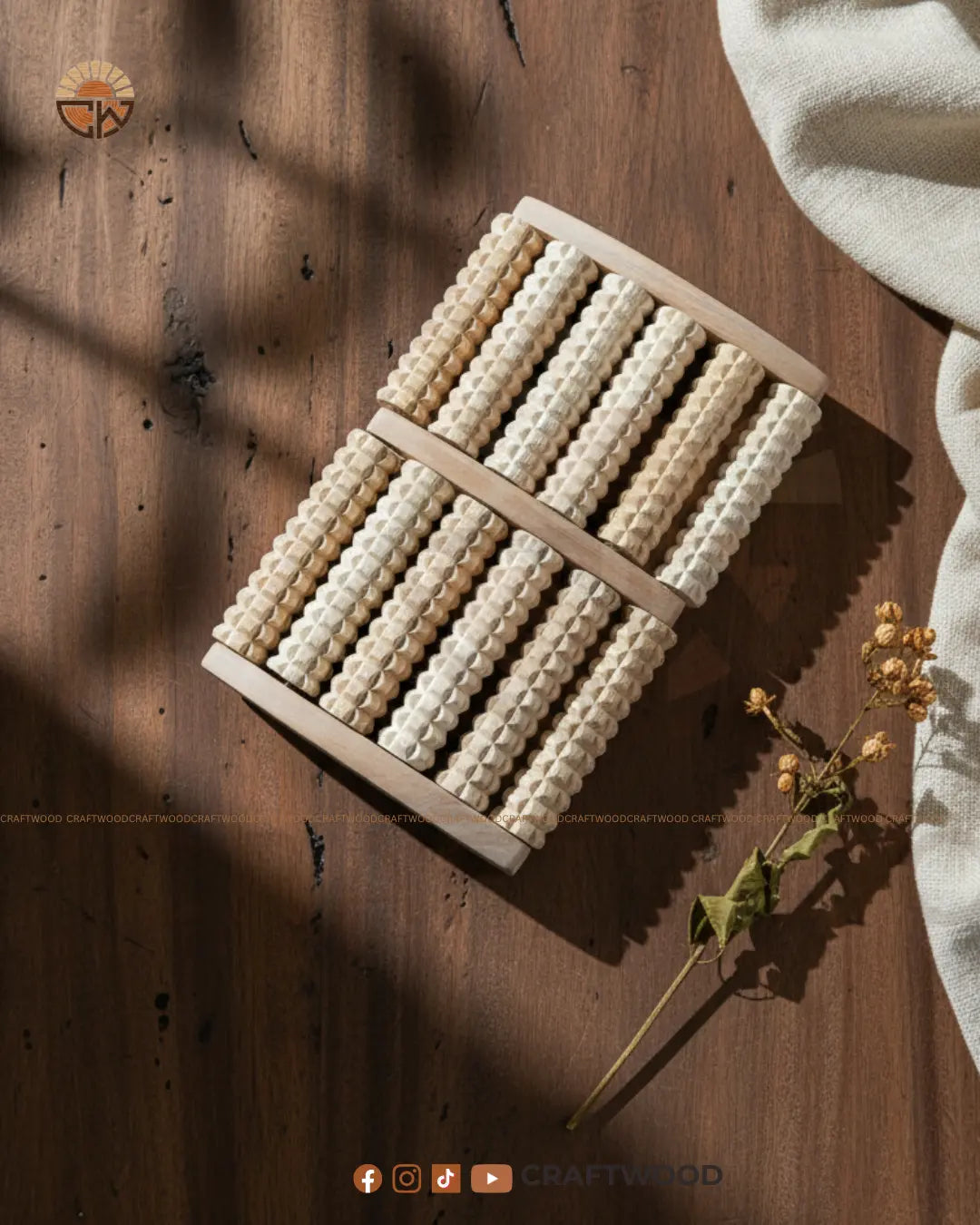 Wooden Foot Massager||CRAFTWOOD— Relieve Tired Feet in 10 Minutes a Day Craft Wood