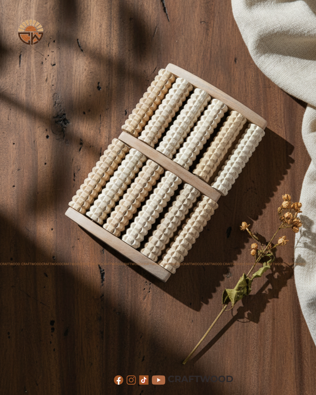 Wooden Foot Massager||CRAFTWOOD— Relieve Tired Feet in 10 Minutes a Day
