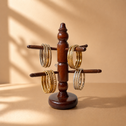 Handmade Wooden Bangle Stand – Bracelet Holder & Organizer Craft Wood