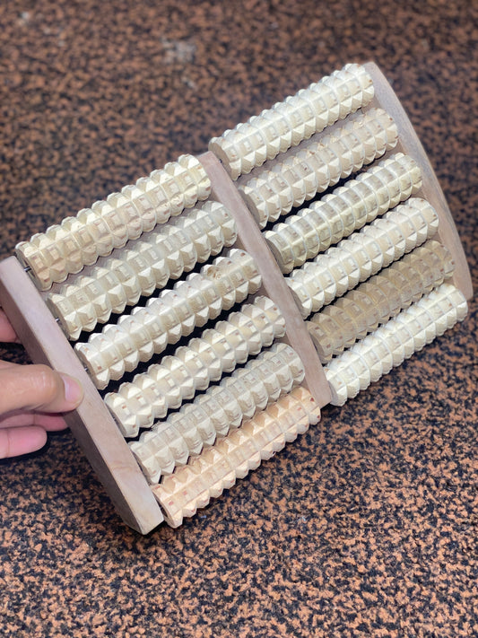 Wooden Foot Roller Massager – Natural Nerve Relaxation & Blood Circulation Booster