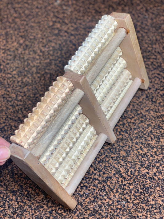 Wooden Foot Roller Massager – Natural Nerve Relaxation & Blood Circulation Booster